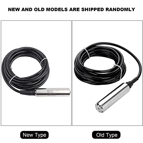 Fafeicy 4-20m Een inwerpsensor, DC24V TL231 RVS vloeistofniveausensor, voor detectie van bereik van 0-5m, 6m kabellengte, 11.5x 2.8cm sondegrootte 3