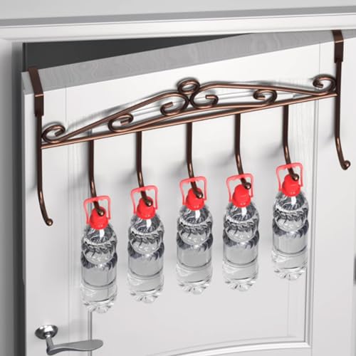 Over de deurhaken, Multifunctionele ijzeren deurhangers voor ophangen, Skidproof Over de deurhangers voor hangkleren, handdoeken, hoeden, rugzak 3