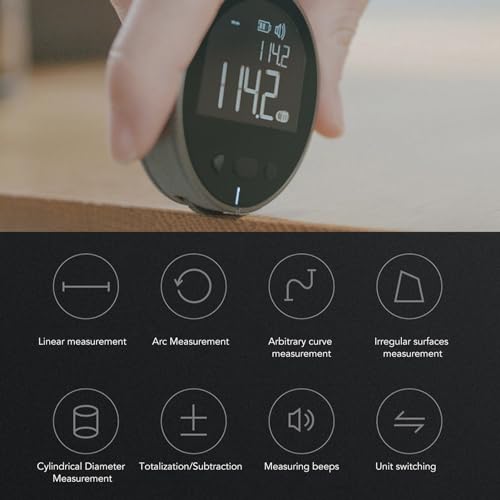 Digitale tapemeting, digitale tapemeting Digitale tapemeting Smart Measure Groottes body Digital display roller platte gebogen diameter 3