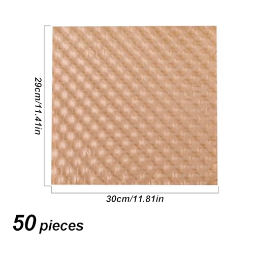 50 Vellen Luchtkussenfilm, 29 x 30 cm, Milieuvriendelijk Bubble Wrap, Verpakking Accessoires, Papair Wrap voor Verwijderingen, Verpakking