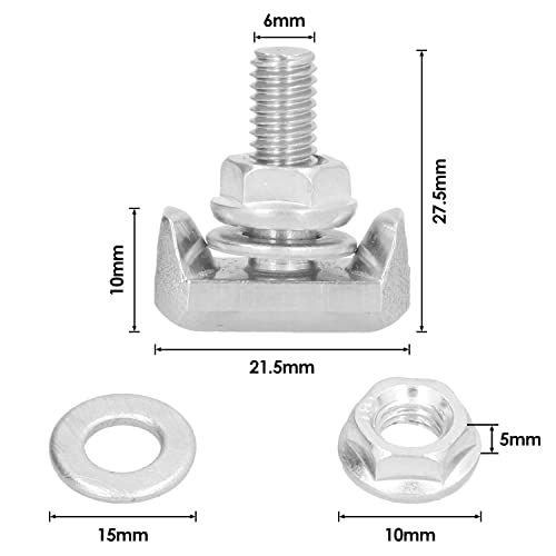 Auto T Schroef, Auto Batterij Klemmen, Batterij Bolts, Turnbuckle Terminal Terminals T-Screw 19116852 Auto Batterij Reparatie Vervanging Accessoires (2)