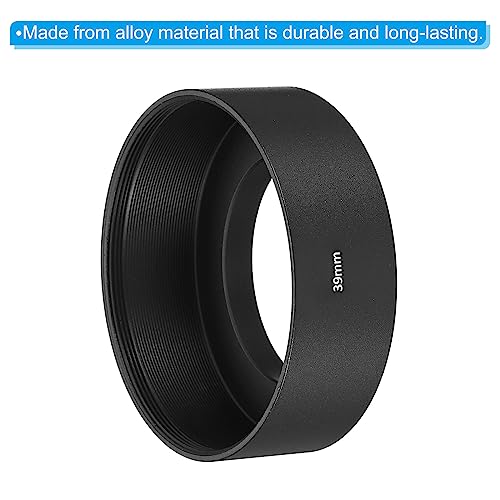 39mm zonneklep, standaard focus, mat oppervlak, anti-reflecterende binnenkap met cameralens reinigingsdoek, zwart 4