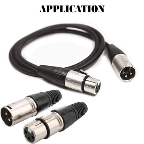 Verpakking van 12 Solder Connectors XLR 3 Pole Mini 3 Pin XLR Plug XLR Man / Vrouwelijke XLR Plug Microfoon Kabelplug Microfoon Audio Jack XLR Stereo Jack 5
