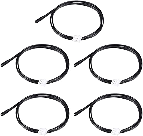 Zee 5 st. 10K Temperatuur sensor sonde, waterdichte temperatuur sensor sonde 3950 NTC Temperatuur sensor sonde, digitale temperatuur transmitter uitbreiding Kabel Rubber hoofd