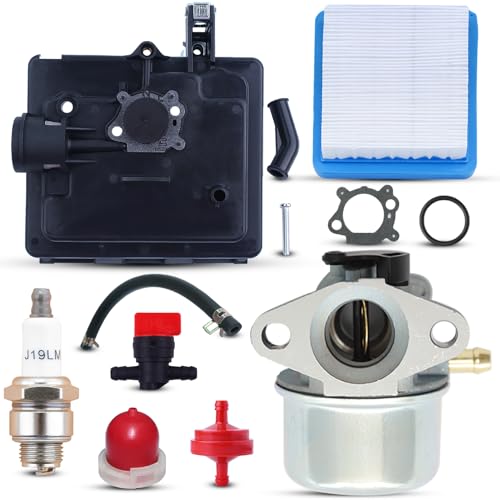799868 Carburetor Kit Compatibel met 498170 799872 694202 497586 498254 790821 Carburetor vervangingsmotor gazon maaier met luchtfilter vonkplug