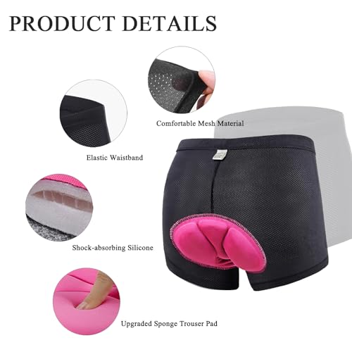 Fietsshorts voor dames, Fietsshorts, Fietsondergoed, Fietsshorts, Ademend Fietsshorts ondergoed 3