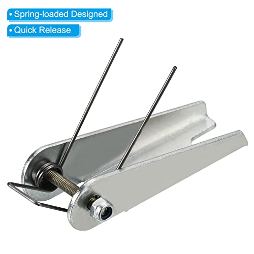 77mm Haak Veiligheid sluiting Metaal Hanger Clutch Receiver Vervanging voor Clevis Hook Systeem Zilver 4