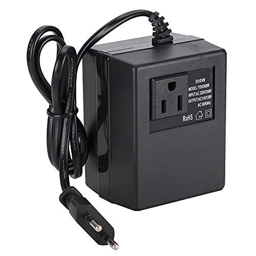 EU Plug Adapter, 300W Transformer Voltage Converter AC 220V tot 110V EU Plug Adapter(220V) 5