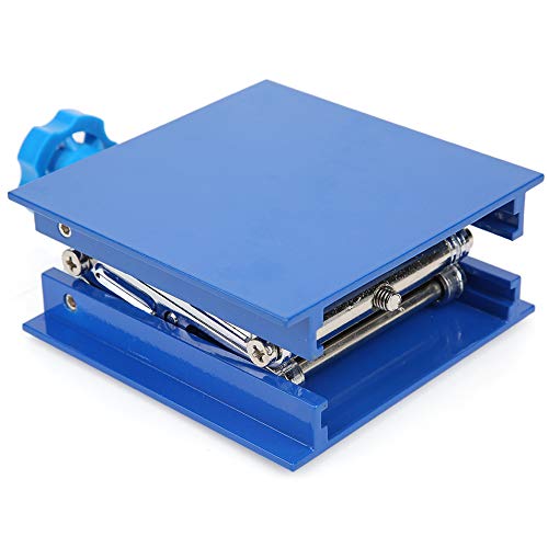 Tabellen Élévatrices de Laboratoire, Support de Plate-forme de Levage en aluminium pour labouratoire Bleu Plaqué Support de Levage de Laboratoire 100 x 100 x 40 mm (100 x 100 x 40 mm) 3