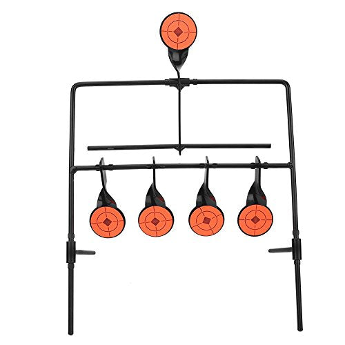 Spinning Shooting Target, Metal Turning Goals voor Air Rifle schieten met hoge zichtbaarheid Stickers 5 Target set voor binnen en buiten training
