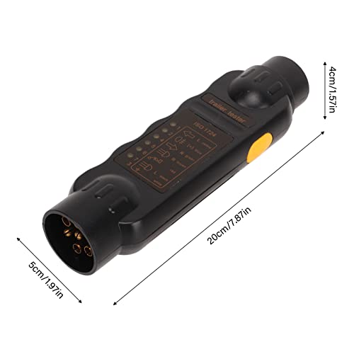 Trailer Plug Socket Tester, Trailer Socket Tester 7 Pin elektrische TOW BAR VEREIST CIRCUIT LichttestTROOL VOOR TRUCK RV (zwart label) 3