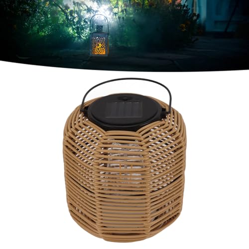 Buiten Solar Lantern Hanglampen Rattan Solar Tafellamp Waterdicht Tuin Decoratieve Lantaarn Hangend voor Tafel Patio Garden Garden Porch Wolfraam