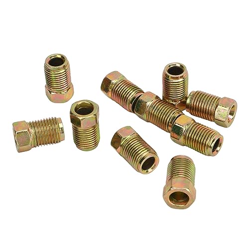 Stevige metalen remleidingen, 30 stuks, 3/8 inch 24 draad, Compatibel met 3/16 inch remleiding, betrouwbare remlijnaansluitingen