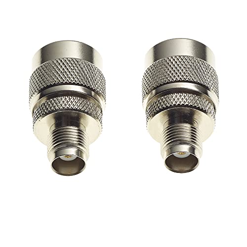 N Type Plug naar TNC Socket Adapter - Man tot vrouw Bulkhead Network Analyzer Booster N-Type Kabel Connector, Low Loss Signal Testing - Pack of 2