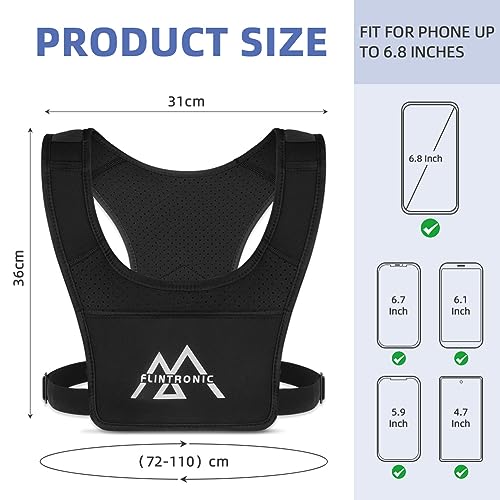 Reflectief draaien Vest, Reflective Safety Vest, Running Vest met mobiele telefoon en verstelbare tailleband, Reflective Vest Safety Vest voor heren Vrouwen Fietsen 4