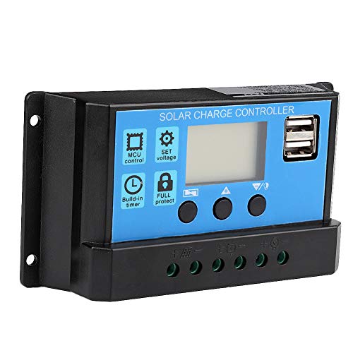 60A/50A/40A/30A/20A/10A 12V 24V Auto Solar Charge Controller PWM Controller(50A)