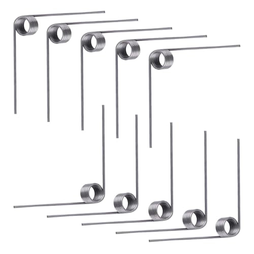 10 st V-vormige torsieveren, roestvrijstalen veer, draad diameter 0,7, 6 omwentelingen, 90°, voor reparatie project