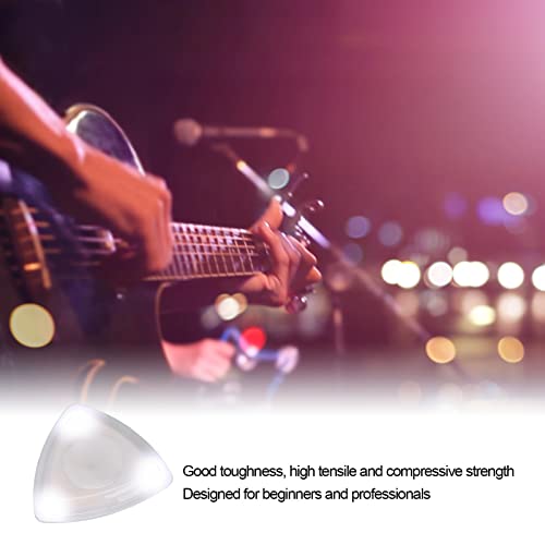 Gitaar Pick, Glowing Plectrum met hoge gevoeligheid LED Light Guitar Pick vervanging door Battery(White) Gitaar Accessoires 3