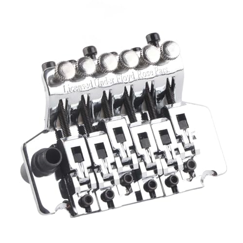 Goud, zilver, zwart Floyd Rose Double Locking Tremolo Bridge voor elektrische gitaar - Vibrato System voor verbeterde prestaties (SILVER)