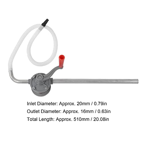 Draaipomp, handmatige oliepomp, aluminiumlegering, handcrank, olie, Benzine, water, vloeibare overdracht, voor zuigolie, snel en duurzaam 4
