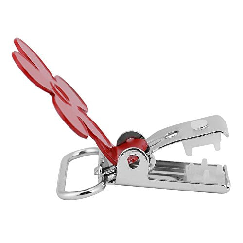 10 talg. Schnuller Hosenträgerclips, Mini Pflaumenform Hosenträger Schnuller Klammerdumbell, Ringinnendurchmesser: 25 mm 5