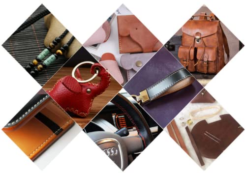 50m/55 yard Lederen naaien Platte Wax draad Cord Hand Stitching DIY leer Craft Tools 150D 1mm (Royal Blue) 4