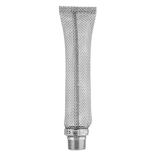12 inch / 6 inch Bazooka Screen Cooking Screen, 1/2" NPT Fitting, 304 Stainless Steel Homemade Bier Brewing Hop Filter Strainer Tool (6 inch)