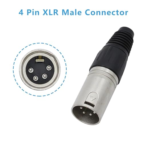 4st Solder Connectors XLR 4 Pin Man/Vrouw Plug Microfoon Kabel, Microfoon Audio Jack, XLR Stereo Jacks 4