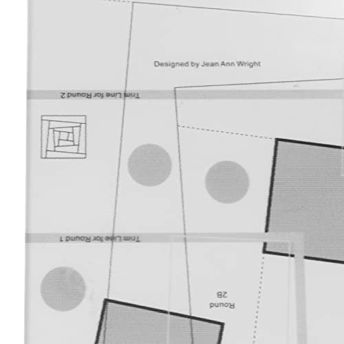 Wonky Log Cabine Trim Tool - 6/8/10 Inch Quilting Ruler voor DIY Naai- en ambachtelijke projecten - voor Quilters en S (6 inch) 3
