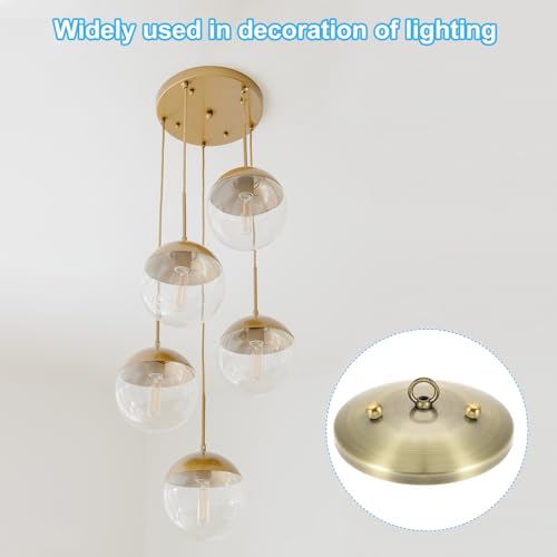 M4 x 0,7 Schroefdopjes Notenknop, 15 stuks Messing Ball Lamp Decoratie Schroefdopjes Noten voor Meubels Verlichting DIY Project, 7.5mm 5