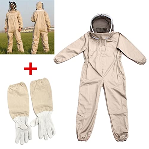 Bijenpak met handschoenen, Beekeeping Protective Suits, Beekeeper Suit, Full Body Beekeeping Kleding, Bee Keeper Gear Overalls Bee Outfit, Sting proof Anti Wasp Suit