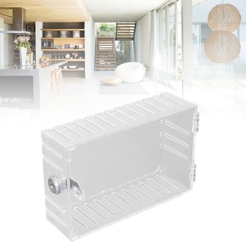 Thermostaatslotkast met Sleutels Secure Guard Energiecontrole Acrylafdekking voor Thuis of Commercieel Temperatuurregeling Helder Beschermd 5