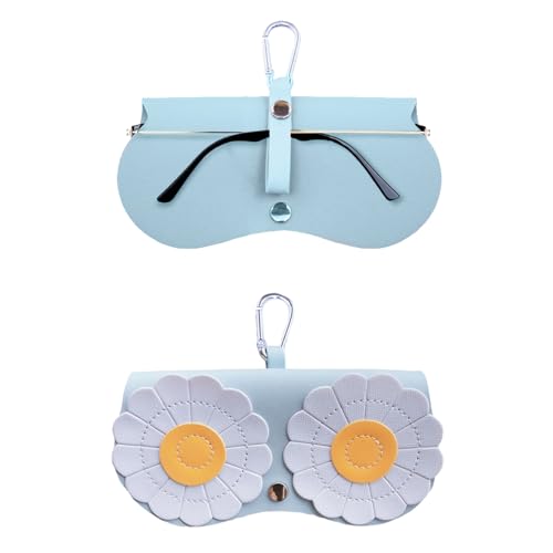 4 stuks glazen geval, draagbare glazen Case Bag, mode zonnebril geval, lederen zonnebril zak, om uw bril als je gaat, zwart, bruin, roze, blauw 4