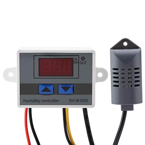 XH-W3005 Digitale LCD Hygrometerschakelaar Controller Vochtsensor Hoge nauwkeurigheid 0~99% RH 12V / 24V / 220V (facultatief) (12V) 5