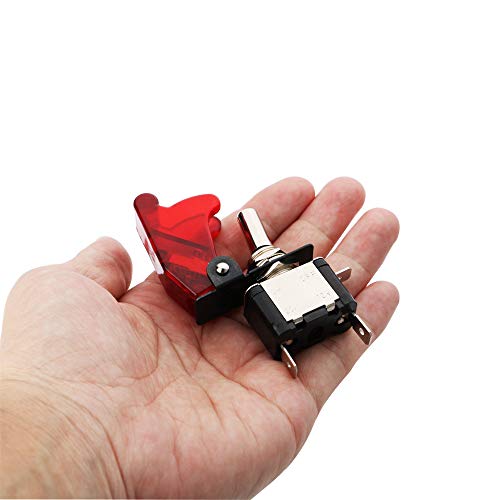 Schakelschakelaar met ledweergave, rode schakelschakelaar voor auto, 12V/20A, SPST schakelschakelaar, aan/uit-schakelaar, rood (3PCS) 3