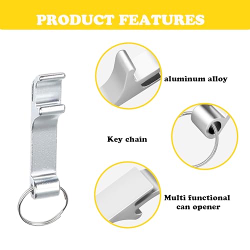 16 st. Flesopener Sleutelhanger Mini bier flesopener aluminium bier flesopener met metalen sleutelhanger voor diverse drankflessen (8 kleuren) 3