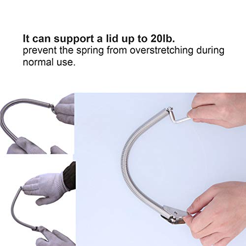 10-1/4in Shutter Spring Richter, Boot Hatch ondersteuning Spring Roestvrij stalen cabine deur ondersteuning hardware boot accessoires Voor Marine Boat Yacht 5