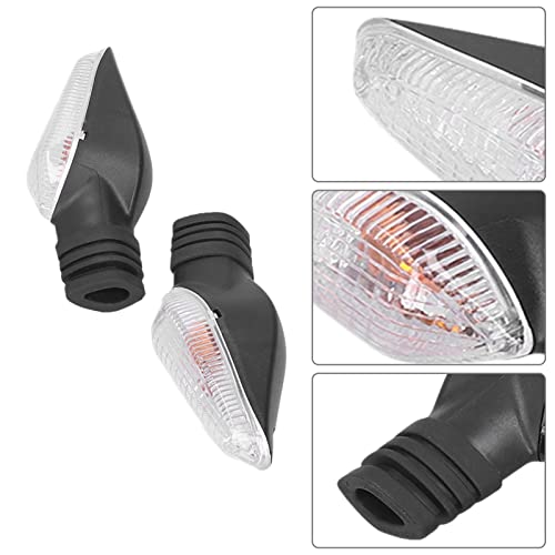 Motorfiets Turn Signalen Lichten, 12V gele motoraanwijzer verlichting vervanging voor Ducati Monster 695 696 796 797 821 1100S EVO 1200(transparant) 4