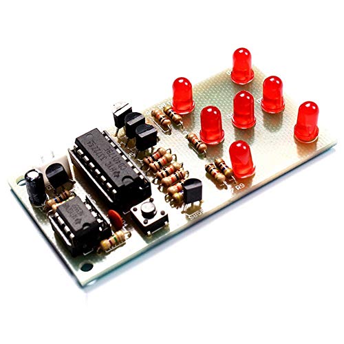 Elektronische Dice DIY Kit, 4,5~5V Elektronisch Dice Kit NE55 CD4017 DIY LED Dice Kit voor leuke elektronische productie set, leren en onderwijs