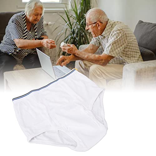 Mannen Incontinence Briefs Heren Incontinence Ondergoed Katoen Wasbaar Incontinence Overnachting Ondergoed L