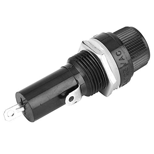 10 st. 6*30 Zwarte platte buis type paneel Montage Schroef, Cap Fuse houder Fuse houder, 10A 250V 5