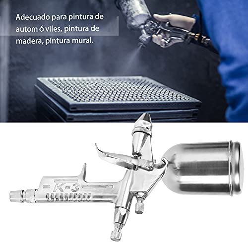 0.5mm Spuitspuitpistool voor luchtsproeiers, K-3 Mini Aluminium Professional Pneumatische Verfspuitpistool voor auto, meubels, wand, enz. 4