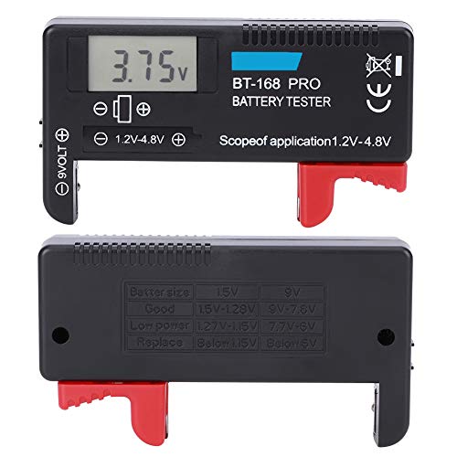Batterijtester, Batterijtester voor alle batterijen, Batterijtester voor Aaa, Aa, Power Tool Accessoires, Bt 168Pro Digitale LCD-accutester, 1.2V, 4.8V, Batterijtester voor Kle