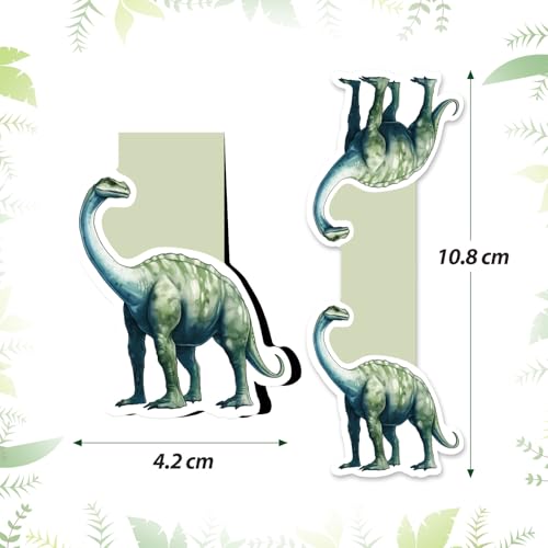 12 stuks magnetische bladwijzers voor kinderen Dinosaurus verjaardag geschenk kinderen verjaardag school lezen kerst
