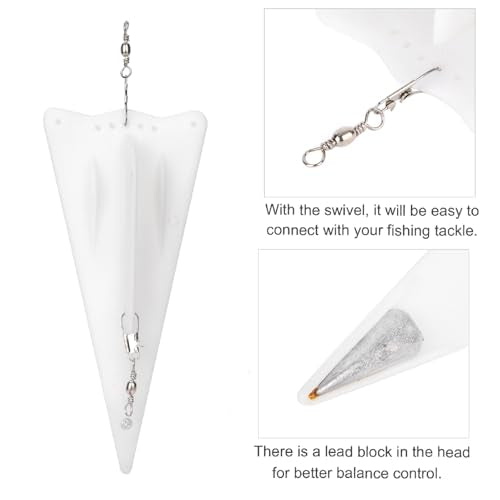 3Stuks Vissen Trouling Board Vissen Duikplank Plastic Duikplank Trouling Planer Board Trouling Duikplank Inline Trouling Board Vissen accessoire 4