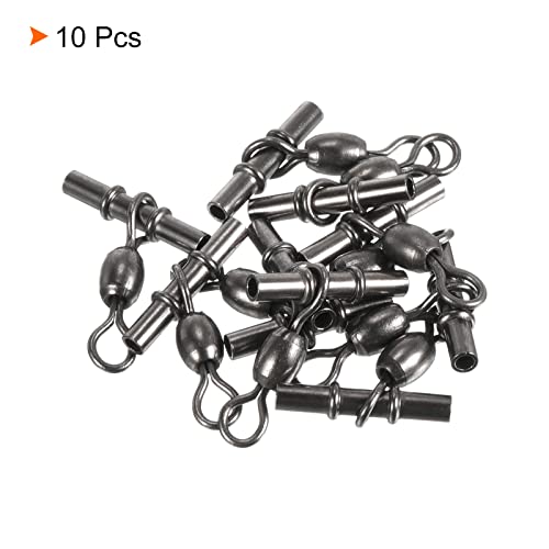 10 stuks zwenksleeve roestvrijstalen kruisslang, 3-weg staaf eindstuk, zwart 3