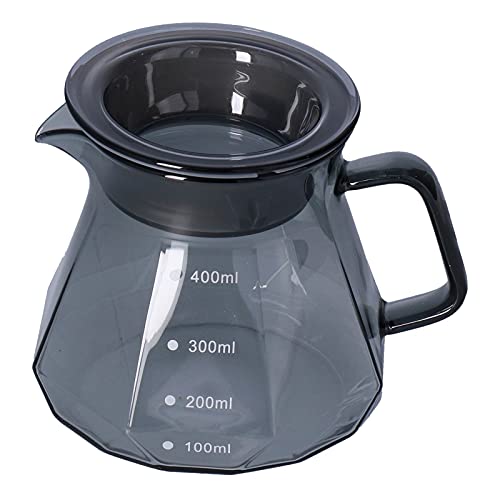 Koffiekoker, Glass Coffee Server Pot, Heat Resistant Koffie Part Pot, Clear Theepot, Bar Counter Keuken Receptie Kamer Koffiepot (400ml)