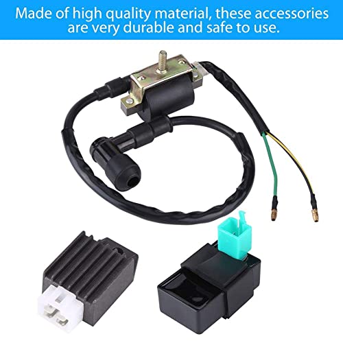 Motorfiets ontsteking spoel met CDI Box & regulator Schuiftrechter motor ontsteking spoel 110CC op 125cc 140° PIT PRO fiets Dirt Bike Quad ATV, onderdelen kinderen quad cdi doos 4