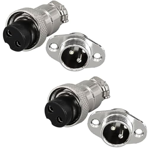 2st GX16 2 Pole Aviation Connector, 16mm Solder Man en Vrouwelijke Panel Cable Aviation Connector (GX16 2-Pole)