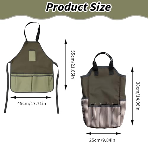 Tuinschorten 45 x 55 cm Tuingereedschap Bergzak met 8 Compartiments, 38 x 25 x 9 cm, Tuintas voor binnen en buiten gebruik (geen gereedschap)